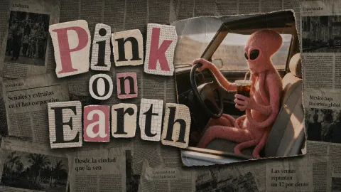 Pink on earth