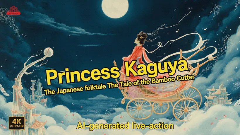 Kaguya-hime | The Tale of the Bamboo Cutter Reimagined by AI