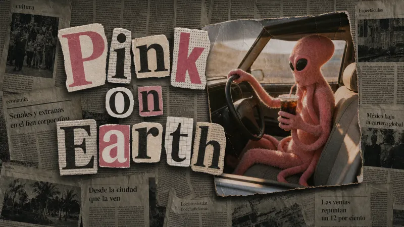 Pink on earth